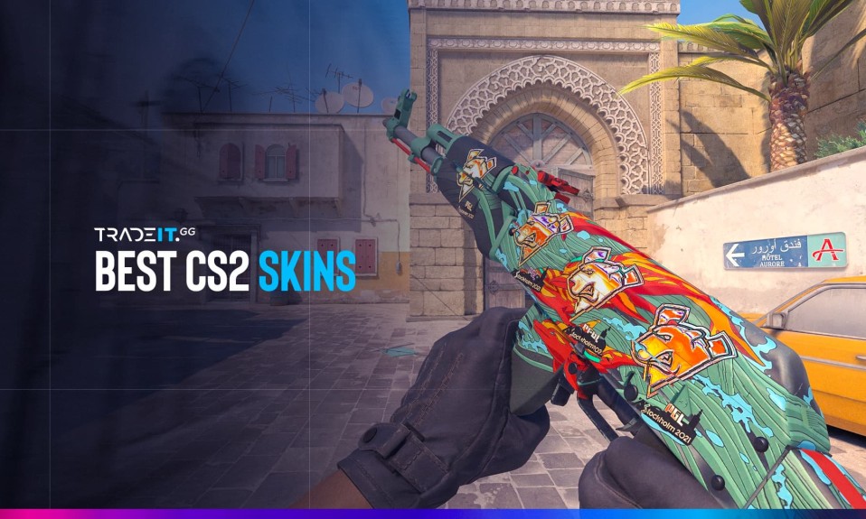 Best CS2 Skins guide featuring a colorful AK-47 skin